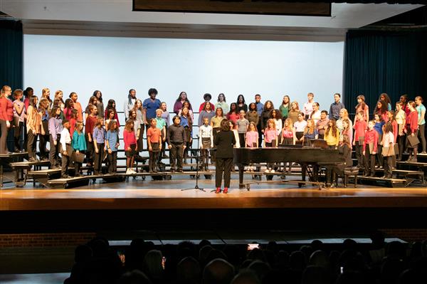2023 All County Chorus Students Performing
